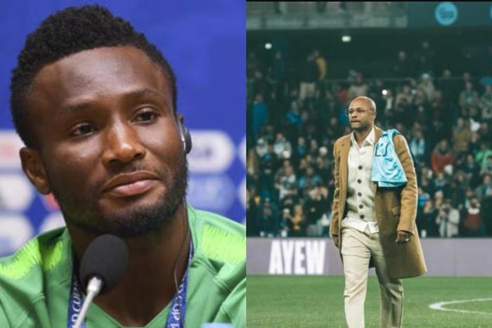 John Mikel Obi  (left) and Dede Ayew (right)