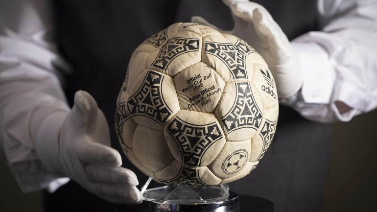 The football used during the England-Argentina clash in 1986 was previously sold in 2022. Pic: PA