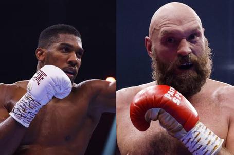 Anthony Joshua (left) and Tyson Fury (right)