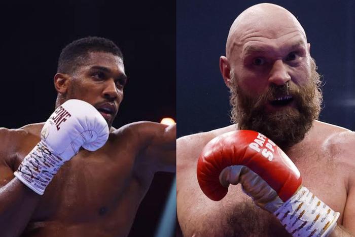 Anthony Joshua (left) and Tyson Fury (right)