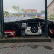 Multiple cars smashed as roof of A&C mall car park collapses after heavy rainstorm