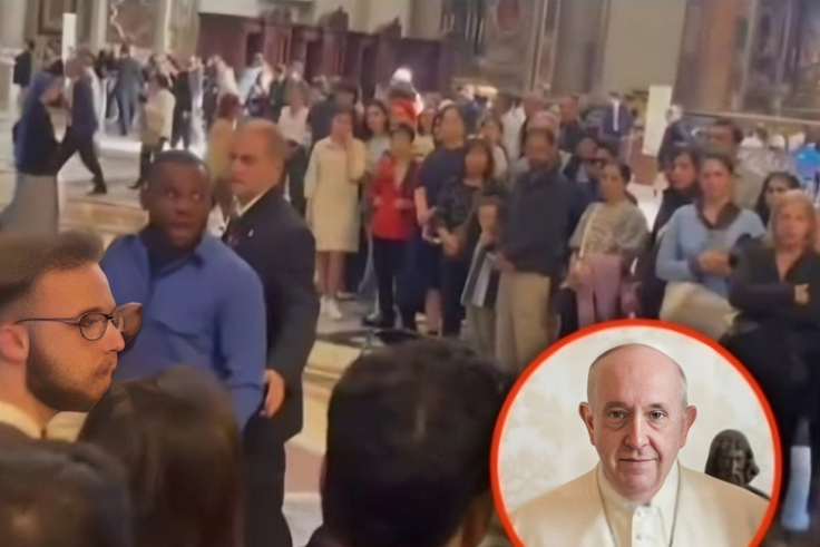 Outcry as African man allegedly stopped from honouring late Pope Francis [Video]
