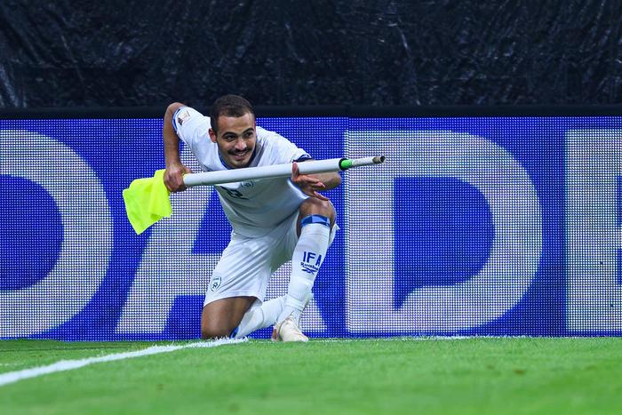 UEFA Nations League, group stage, OEFB international match, Länderspiel, Nationalmannschaft Austria vs Israel. Image shows the rejoicing of Saied Abu Farchi (ISR).  | Phoo ia IMAGO