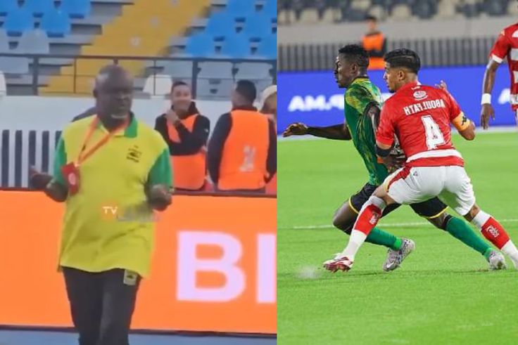 Watch: Kotoko coach kicked off pitch for alleged ‘juju’ before Wydad clash [Video]