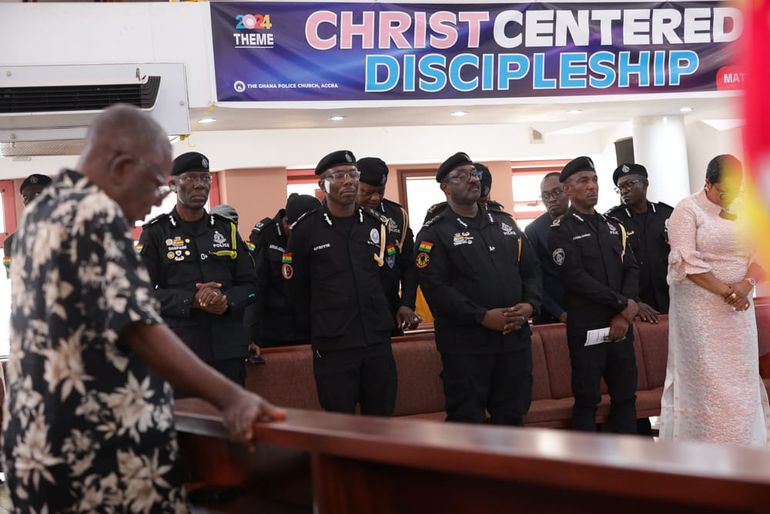 IGP and police commanders worship with churches nationwide ahead of December 7 elections