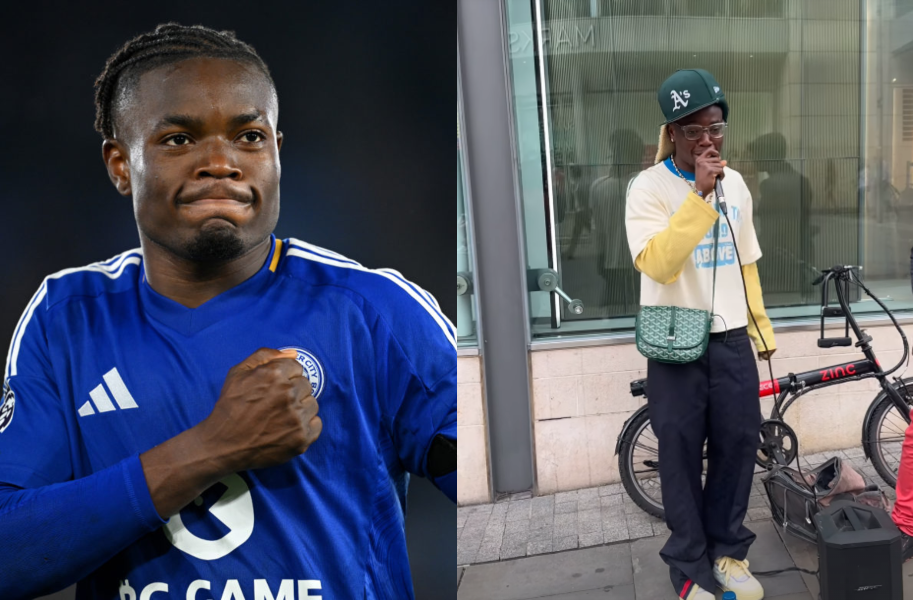 Black Stars winger Fatawu Issahaku raps on street to raise money for needy (Video)
