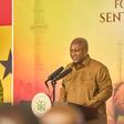 President Mahama speaking at the sod-cuting ceremony