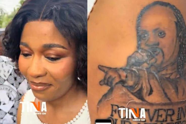 Odo Broni honours Daddy Lumba with 'Forever in My Heart' tattoo (Video)