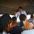 A mean preaching in a public transport