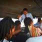 A mean preaching in a public transport