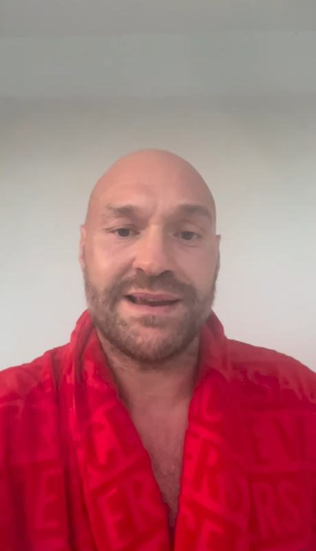 Fury made the claims in a video posted on Instagram on Friday, September 25