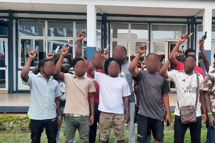 Police arrest 26 for brandishing and firing toy guns in public
