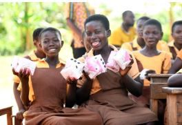 President Mahama promises to provide female students with free sanitary pads effective March 2025