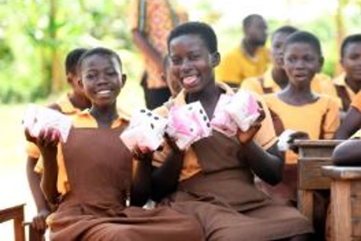 President Mahama promises to provide female students with free sanitary pads effective March 2025