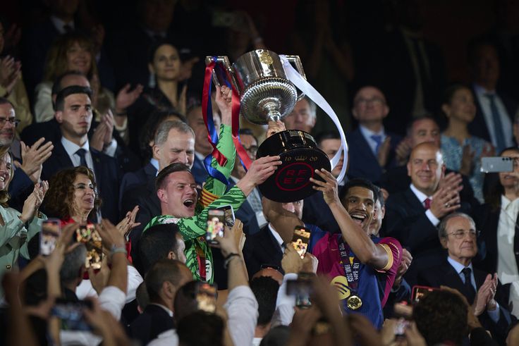 Barcelona 3-2 Real Madrid: Kounde clinches extraordinary Copa del Rey triumph