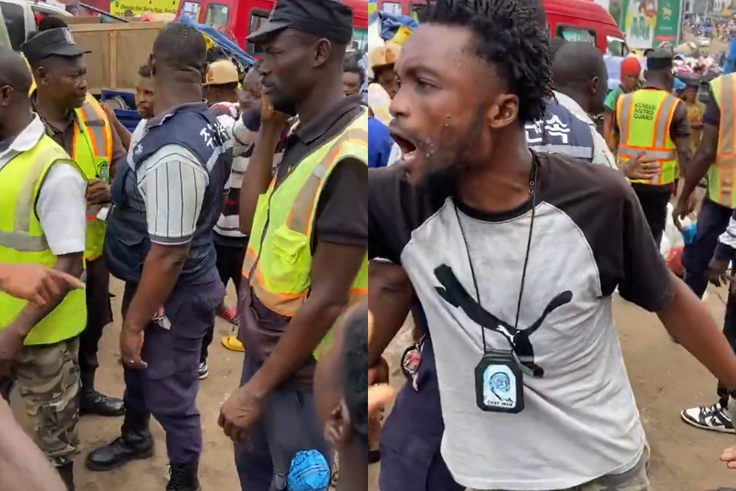 Angry traders clash with local assembly taskforce at Kejetia Market (Video)