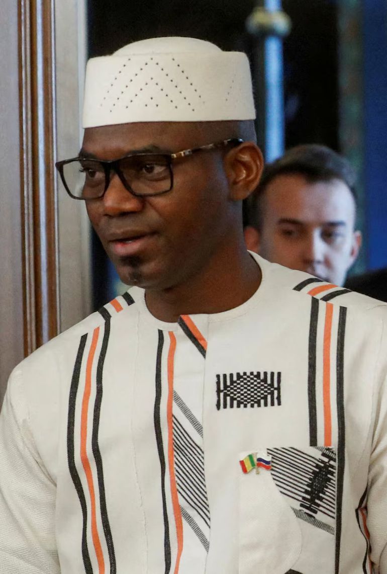 Mali Defence Minister Sadio Camara, enters a hall during their meeting in Moscow, Russia, 28 February 2024. MAXIM SHIPENKOV/Pool via REUTERS