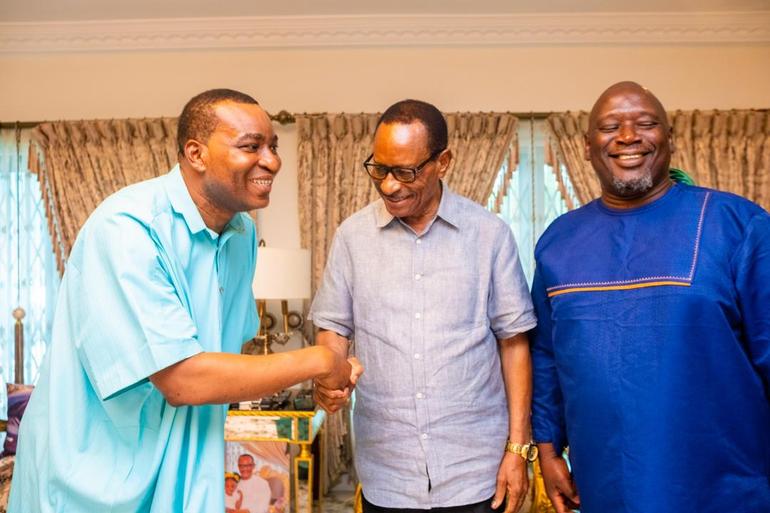 Former Accra Mayor and senior New Patriotic Party figure Stanley Nii Adjiri Blankson and Ashanti Regional Chairman Bernard Antwi Boasiako, popularly known as Chairman Wontumi