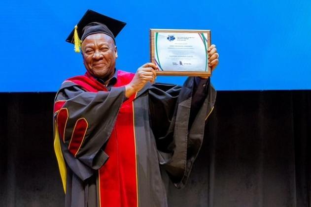 President John Dramani Mahama has received an honorary doctorate from Russia’s Peoples’ Friendship University (RUDN University)