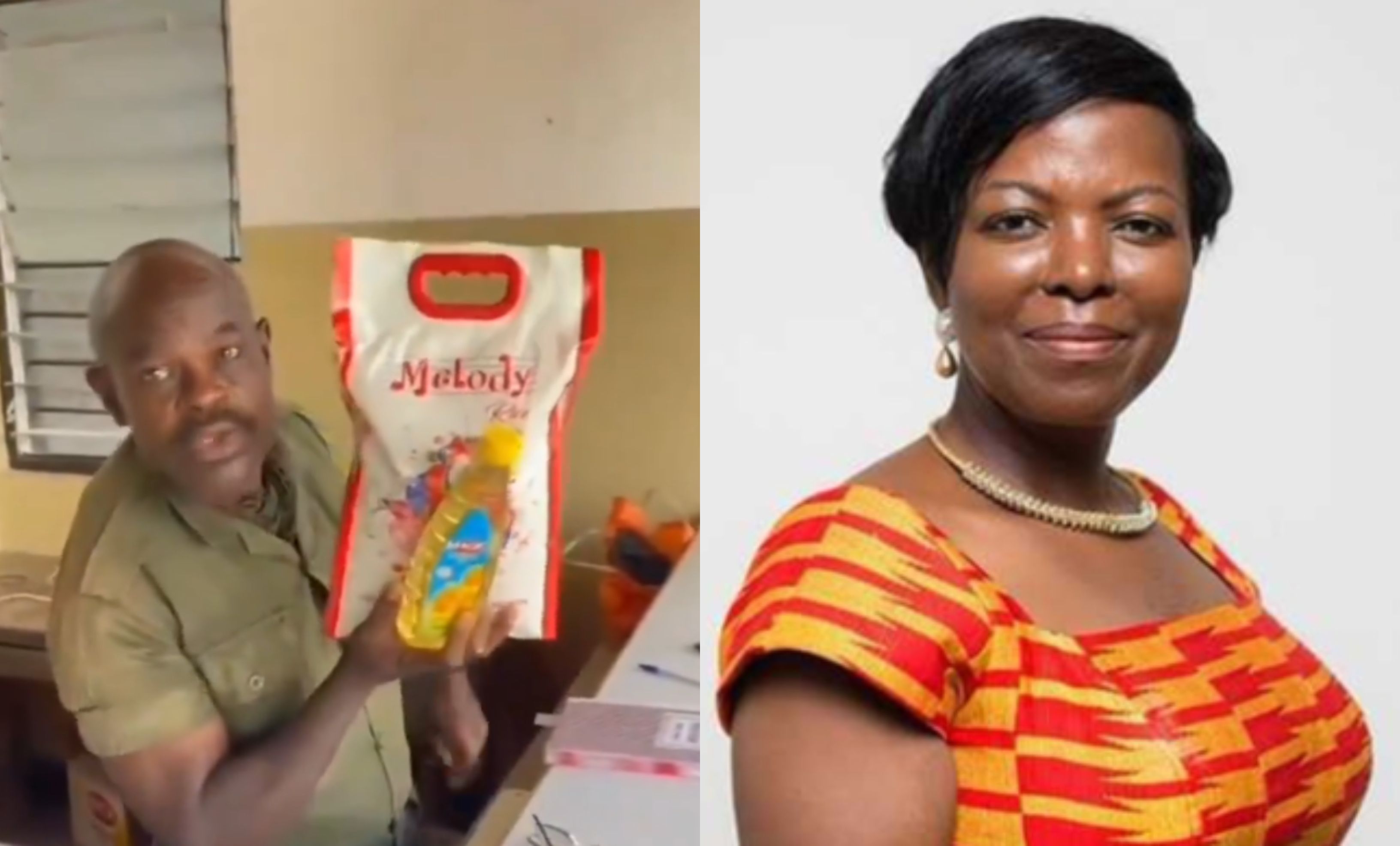 ‘These items cannot buy my vote\'- UG security guard over Lydia Alhassan’s 5kg rice, oil pre-election gift