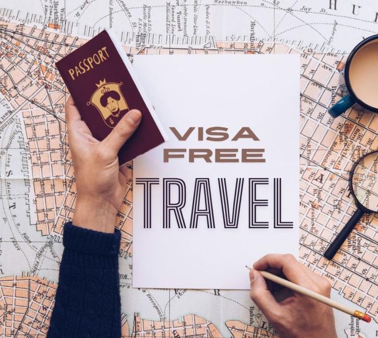 A picture illustrating visa-free travel