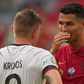 Cristiano Ronaldo spoke to Toni Kroos after Portugal's Euro 2020 defeat to Germany(Image: POOL/AFP via Getty Images)