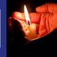 An image of the official logo of the Electricity Company of Ghana and an image of a candle and a hand in the darkness depicting dumsor