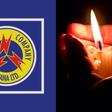 An image of the official logo of the Electricity Company of Ghana and an image of a candle and a hand in the darkness depicting dumsor