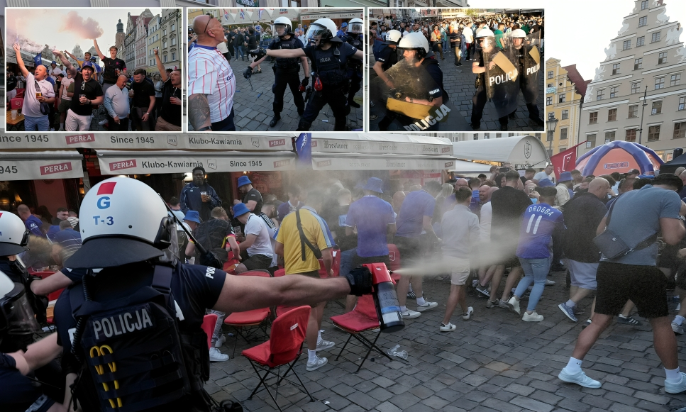 Chelsea, Betis fans clash violently in Wroclaw ahead of Conference League final [Video]