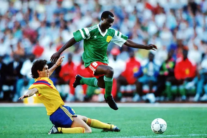 Roger Milla | Photo by Bongarts/Getty Images