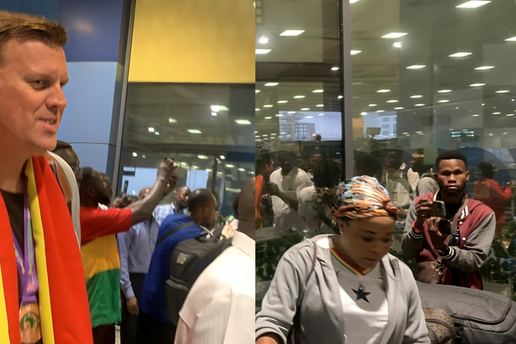 Ghana erupts in celebration as Black Queens return home with WAFCON bronze medal [Video]