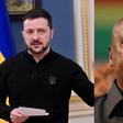 Ukrainian President Volodymyr Zelenskyy (left) and President John Dramani Mahama (right)