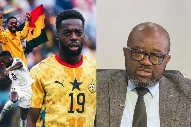 Inaki williams (left) and GFA President  (right)