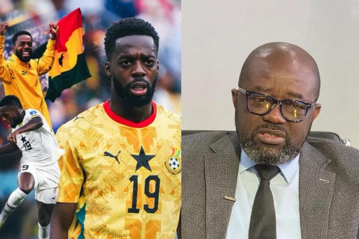 Inaki williams (left) and GFA President  (right)