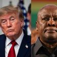 Donald Trump (left) and President John Dramani Mahama (right)