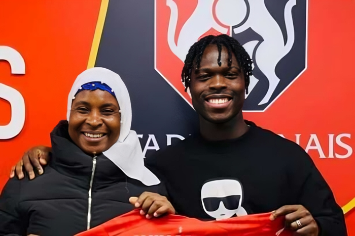 Alidu Seidu and his mother