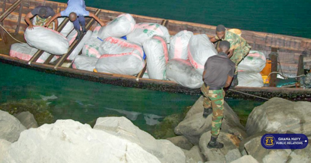 Ghana Navy seizes 37 sacks of suspected Indian Hemp near Sege