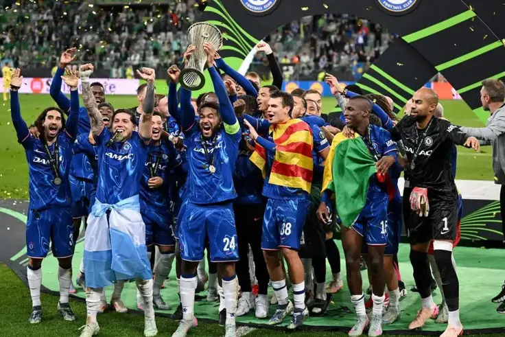 Chelsea lift Conference League trophy to become first club to win all 3 UEFA titles
