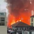 Heavy rains hinder efforts to contain major factory fire at Kwame Nkrumah Circle