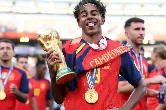 Spain and Barcelona player Lamine Yamal