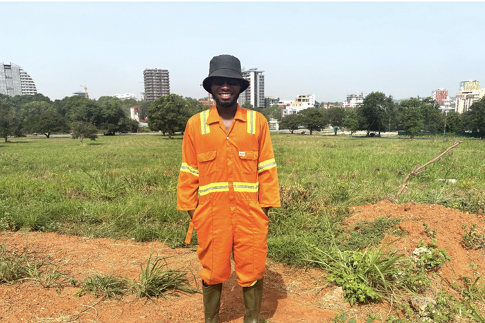 Founder Heneba Kwadwo Sarfo quit his job to devote all his energy to the environment. (Picture: Zoe Geissler)