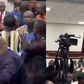 Chairs flipped, tables broken as chaos erupts over vetting of Ablakwa and Akandoh