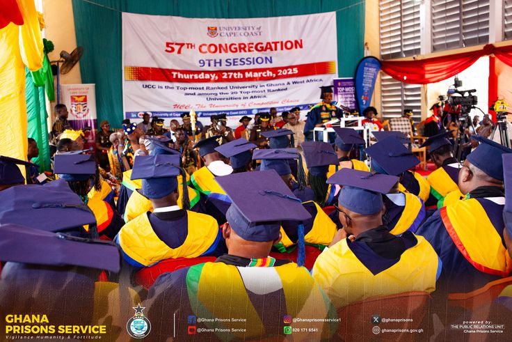 63 Nsawam prisoners graduate from UCC, with inmate serving 20 years named valedictorian