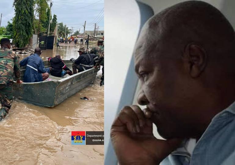 Mahama orders release of GH₵300 million for flood relief, deploys military to support rescue operations