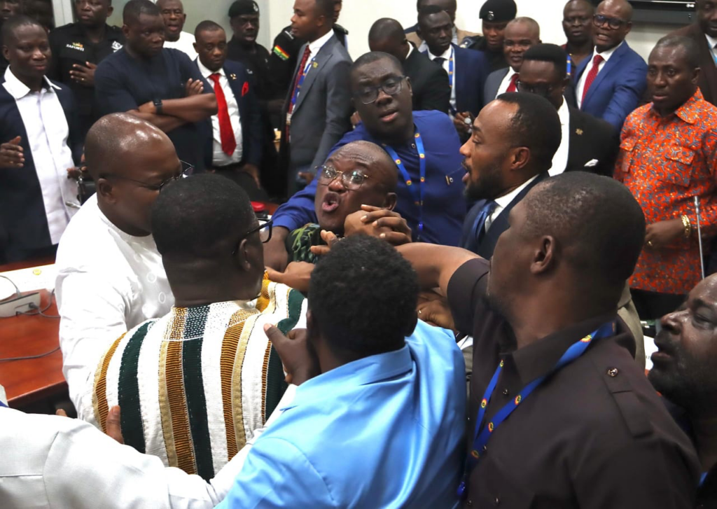 Breaking: Speaker suspends Annoh-Dompreh, 3 other MPs over Appointments Committee chaos