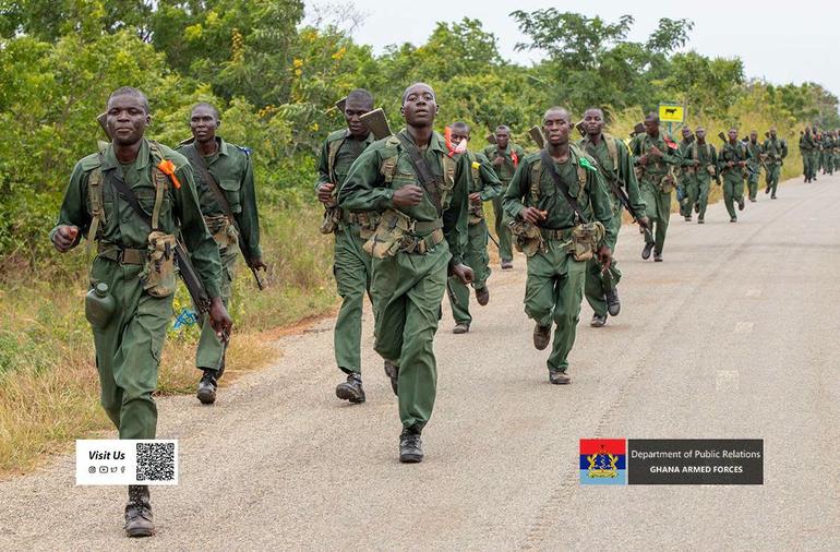 GNS ANZONE Division has emerged as the overall best division at the Inter-Division Steeplechase Competition organised by the Naval Recruit Training School (NRTS). Picture by Sergeant Ampomah Samuel