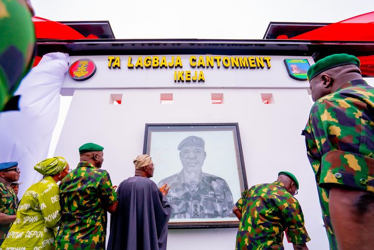 Sanwo-Olu extols Lagbaja as Army renames Ikeja cantonment after late ex-COAS