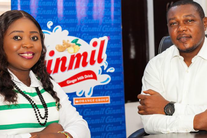 R-L: Mr Collins Okpara, General Manager, Sales, Distribution & Operations, Orange Group and Mrs Nancy Izuogu, Head of Admin / Procurement Manager.