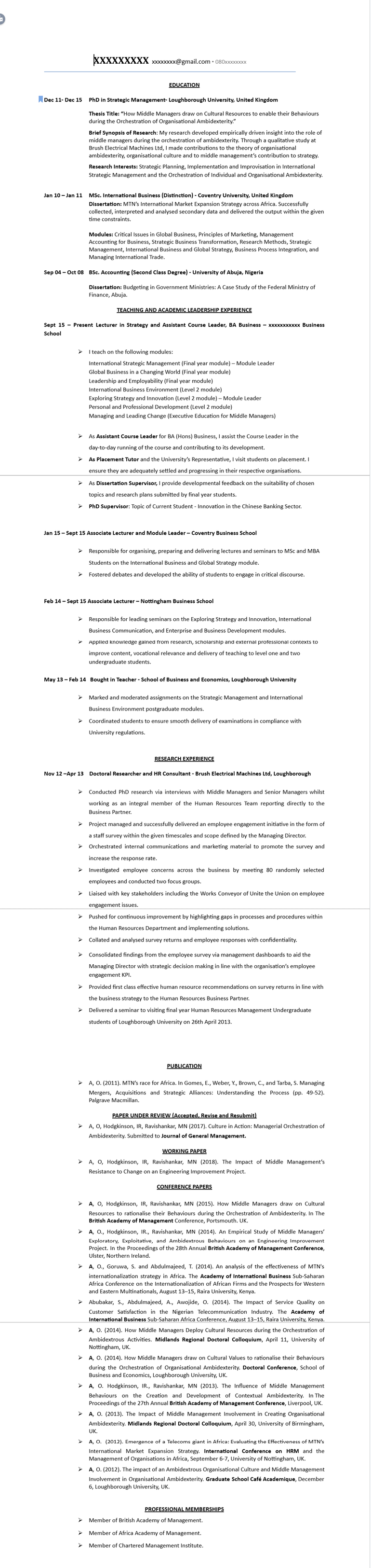 best-cv-template-for-experienced-professionals