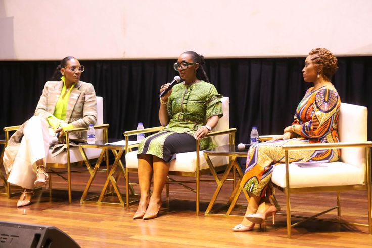 L-R: Bunmi George, Founder Shredder Gang; Dr. Olubunmi Aboderin Talabi, Non- Executive Director Punch Newspapers; Ifeoma Williams, Global image Consultant, all panelists at the SheGlows  summit.